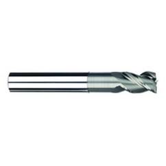 1/2" Dia. - 5/8" LOC - 6" OAL - 3 FL Carbide S/E HP End Mill-Uncoated - All Tool & Supply