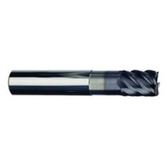 1/2" Dia. - 5/8" LOC - 3" OAL - 6 FL Carbide S/E HP End Mill-TiAlN-x - All Tool & Supply