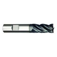 1/2" Dia. - 1-1/4" LOC - 3" OAL - .030 Radius 4 FL Carbide S/E HP End Mill-AlTiNx - All Tool & Supply