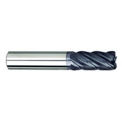 1/2" Dia. - 1-1/4" LOC - 3" OAL - .030 Radius 5 FL Carbide S/E HP End Mill-AlTiNX - All Tool & Supply