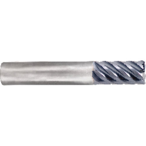 ‎1/8 Dia. × 1/2 LOC × 1-1/2 OAL .010 Radius 6 Flute Carbide S/E HP End Mill-nACo - All Tool & Supply