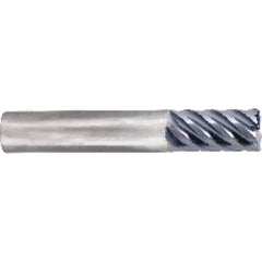 ‎1/8 Dia. × 1/2 LOC × 1-1/2 OAL .010 Radius 6 Flute Carbide S/E HP End Mill-nACo - All Tool & Supply