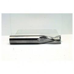 11mm Dia. x 76mm Overall Length 2-Flute Square End Solid Carbide SE End Mill-Round Shank-Center Cut-TiN - All Tool & Supply