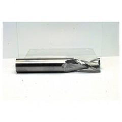 8mm Dia. x 63mm Overall Length 2-Flute Square End Solid Carbide SE End Mill-Round Shank-Center Cut-TiN - All Tool & Supply