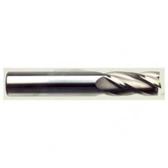 10mm Dia. x 70mm Overall Length 4-Flute Square End Solid Carbide SE End Mill-Round Shank-Center Cut-TiN - All Tool & Supply