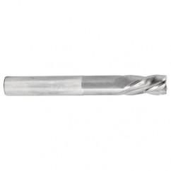 1/4 Dia. x 6 Overall Length 4-Flute Square End Solid Carbide SE End Mill-Round Shank-Center Cut-TiN - All Tool & Supply