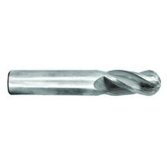 13/32" Dia. - 2-3/4" OAL - Ball Nose-TiCN Coated-SE EM - 4 FL - All Tool & Supply