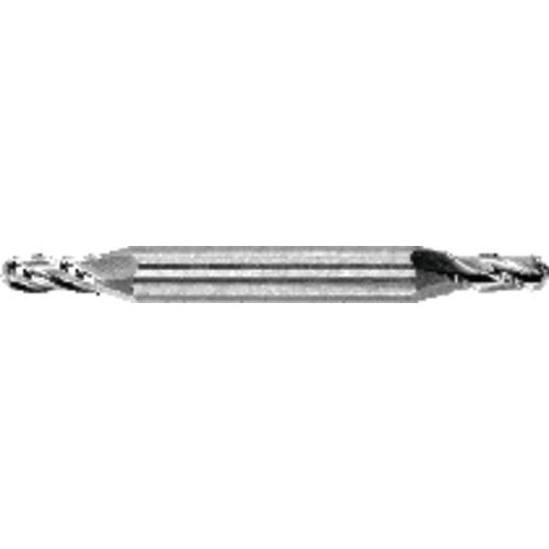 ‎3/32″ Dia. × 1/8″ Shank × 3/16″ DOC × 1-1/2″ OAL, Carbide Uncoated, 4 Flute, Round, External , Ballnose End Mill - All Tool & Supply