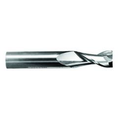 3/8" Dia. - 1" LOC - 2-1/2" OAL - .015 Radius 2 FL Carbide S/E HP End Mill-Uncoated - All Tool & Supply