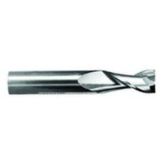 1" Dia. - 1-1/2" LOC - 4" OAL - .030 Radius 2 FL Carbide S/E HP End Mill-Uncoated - All Tool & Supply