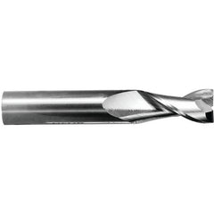 ‎1/8 Dia. × 3/8 LOC × 1-1/2 OAL .010 Radius 2 Flute Carbide S/E HP End Mill-Uncoated - All Tool & Supply