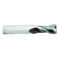 1 Dia. x 4 Overall Length 2-Flute .020 C/R Solid Carbide SE End Mill-Round Shank-Center Cut-TiN - All Tool & Supply