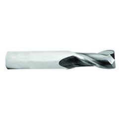 1/4 Dia. x 2-1/2 Overall Length 2-Flute .030 C/R Solid Carbide SE End Mill-Round Shank-Center Cut-AlTiN - All Tool & Supply