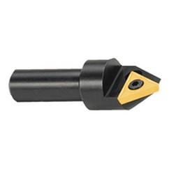 60° Point - 1-1/4" Min - 3/4" SH - Indexable Countersink & Chamfering Tool - All Tool & Supply