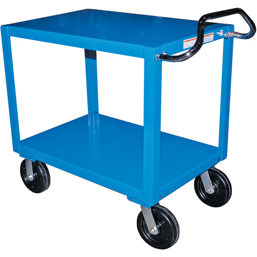 Heavy Duty Ergo Handle Cart 2Shelf 24 × 48 - Exact Industrial Supply