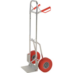 Fold-Down Aluminum Hand Truck-Red Ureth - Exact Industrial Supply