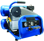 4 Gallon Twin Stack Portable Air Compressor; 2HP 115V 1PH Motor; 4.6CFM@90 PSI; 77lbs - All Tool & Supply