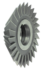 4 x 3/4 x 1-1/4 - HSS - 60 Degree - Double Angle Milling Cutter - 20T - TiCN Coated - All Tool & Supply