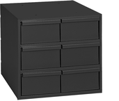 11-5/8" Deep - Steel - 6 Drawers (vertical) - for small part storage - Gray - All Tool & Supply