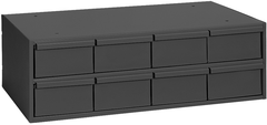 11-5/8" Deep - Steel - 8 Drawer Cabinet - for small part storage - Gray - All Tool & Supply