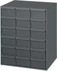 11-5/8" Deep - Steel - 18 Drawers (vertical) - for small part storage - Gray - All Tool & Supply