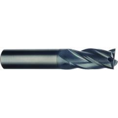 11/16" Dia. - 1-1/2" LOC - 4" OAL - 4 FL Carbide End Mill-AlTiN - All Tool & Supply