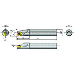 E16-SDXXR2-D20 Indexable Coolant Thru Boring Bar - All Tool & Supply