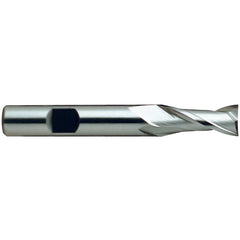 1/4″ × 3/8″ × 1/2″ × 2 5/16″ 2 Flute Square End HSSCo8 End Mill-Flat Shank - Uncoated - All Tool & Supply