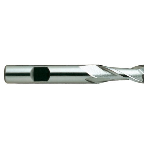 1/8″ × 3/8″ × 3/8″ × 2 5/16″ 2 Flute Square End HSS End Mill-Flat Shank - All Tool & Supply