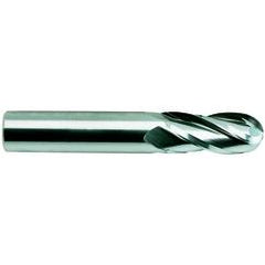 1/2 X 1/2 X 1 X 3 2Fl SE Ball Straight Shank CBD EM - - All Tool & Supply