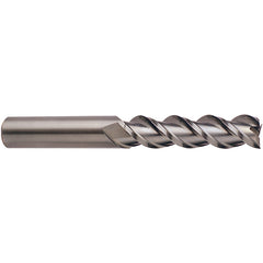 8 × 8 × 40 × 120 mm 2 Flute Square End Carbide End Mill-Plain Shank - Exact Industrial Supply