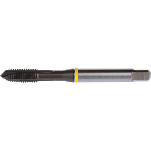 M24x3.0 4 Flute 6H HSS-E PM DIN ANSI Machine Tap - Yellow Shark for Low Alloy Steels - Plug Style E-code # E625M24 - Exact Industrial Supply