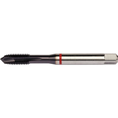 ‎#10-32 3 Flute H3 HSS-E PM DIN ANSI Machine Tap - Red Shark for Alloy Steels - Plug Style E-code # E91110-32 - All Tool & Supply