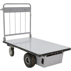 Electric Material Handling Cart 28 × 48 - No Sides - Exact Industrial Supply