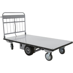 Electric Material Handling Cart 36 × 72 - No Sides - Exact Industrial Supply