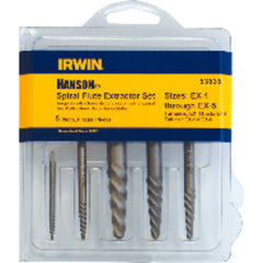 5 Pieces - Spiral Flute Screw Extractor Set - All Tool & Supply