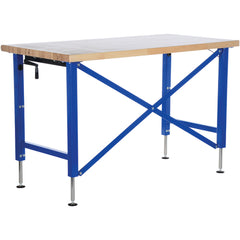 Manual Adjust Ergo Work Bench 60 × 30″ - Exact Industrial Supply