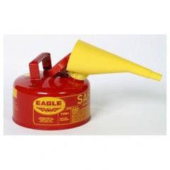 1 GAL TYPE I SAFETY CAN W/FUNNEL - All Tool & Supply