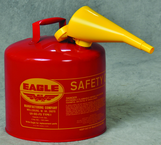 5 GAL TYPE I SAFETY CAN W/FUNNEL - All Tool & Supply