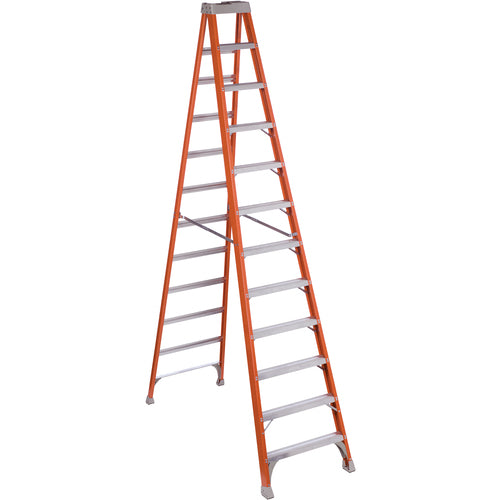 Fiberglass Step Ladder 12 Steps - Exact Industrial Supply