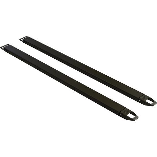 Fork Extensions 4″ × 96″ Standard Black (Pair) - Exact Industrial Supply