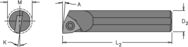 .563" Min - .500" SH - 6" OAL - Carbide Shank Boring Bar - All Tool & Supply