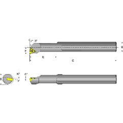 S06M-STUCR-2 Right Hand 3/8 Shank Indexable Boring Bar - All Tool & Supply