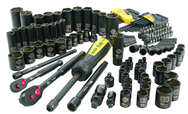 STANLEY® FATMAX® 1/4" & 3/8" Drive 141 Piece Matte Black Chrome Mechanic's Tool Set - All Tool & Supply