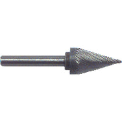 1/4 × 1/2 × 1/4″ SH 22° Cone Shape - HSS - Burr - All Tool & Supply