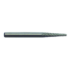 1/8 × 9/16 × 1/8″ SH Cone Shape - HSS - Burr - All Tool & Supply