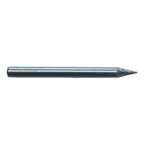 1/4 × 1/4 × 1/8″ SH Cone Shape - HSS - Burr - All Tool & Supply