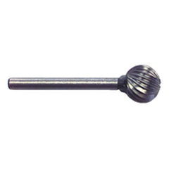 3/8 × 1/8″ SH Ball End Shape - HSS - Burr - All Tool & Supply