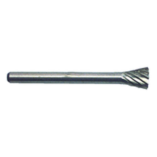 1/4 × 1/4 × 1/8″ SH Inverted Cone Shape - HSS - Burr - All Tool & Supply