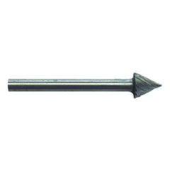 1/4 × 1/4 × 1/8″ SH Cone Shape - HSS - Burr - All Tool & Supply